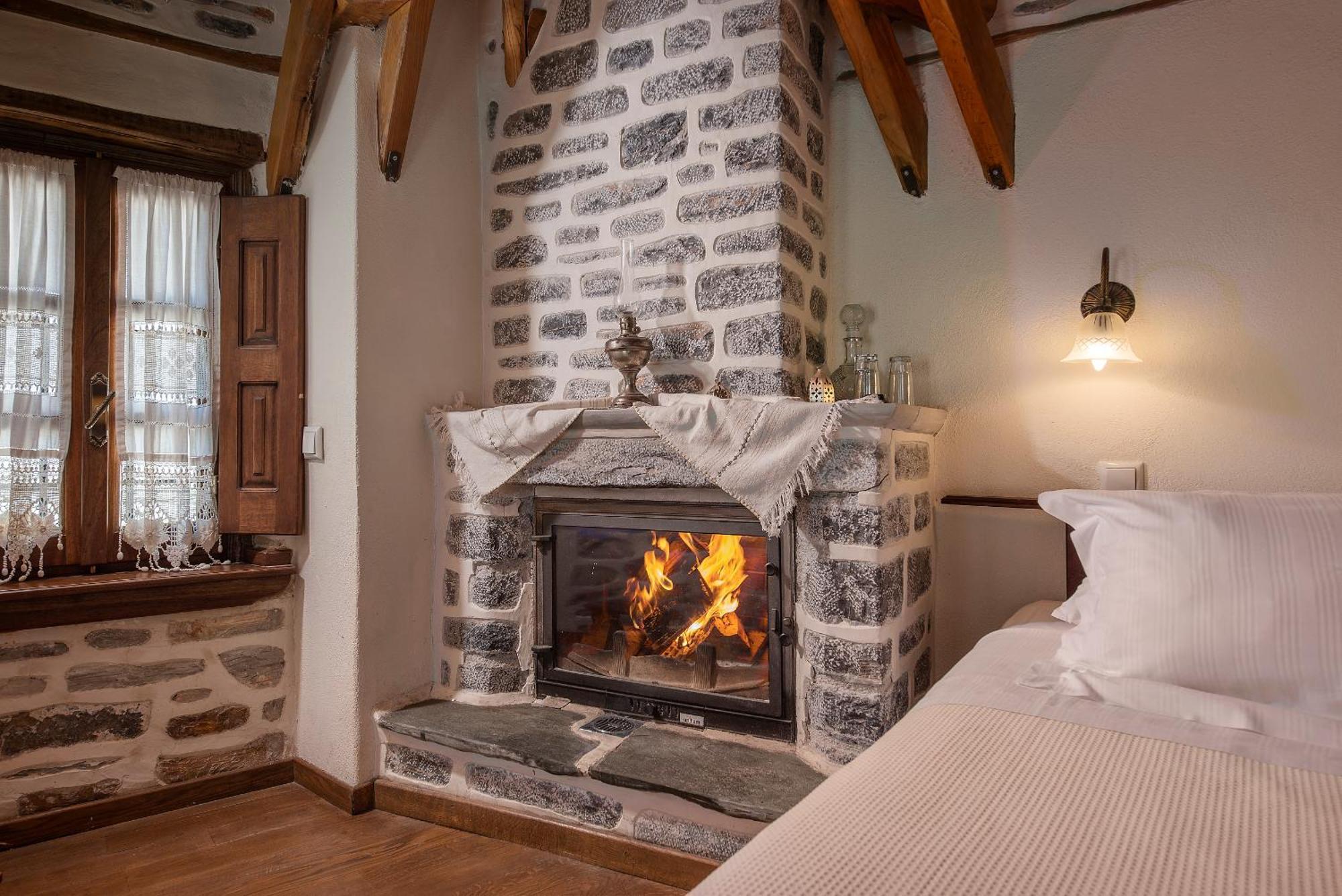 Archontiko Melanthi Hotell Makrinítsa Rum bild